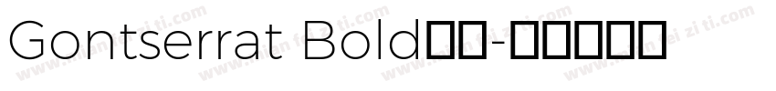 Gontserrat Bold字体字体转换